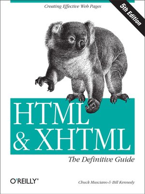 cover image of HTML & XHTML:  the Definitive Guide